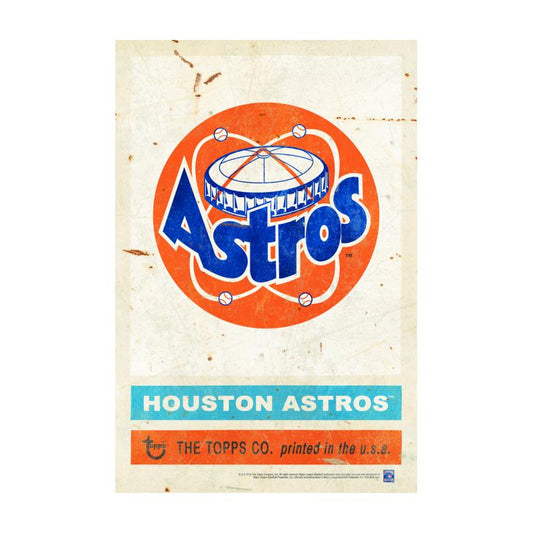 TPS015 - 12 x 18 1977 Houston Astros Vintage Sign....Requires #/49 Medallion