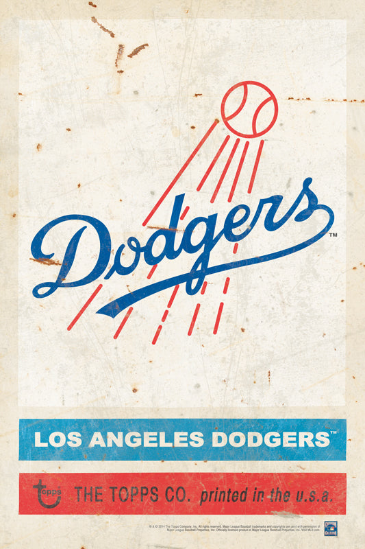 TPS018 - 12 x 18 1959 Los Angeles Dodgers Vintage Sign....Requires #/49 Medallion