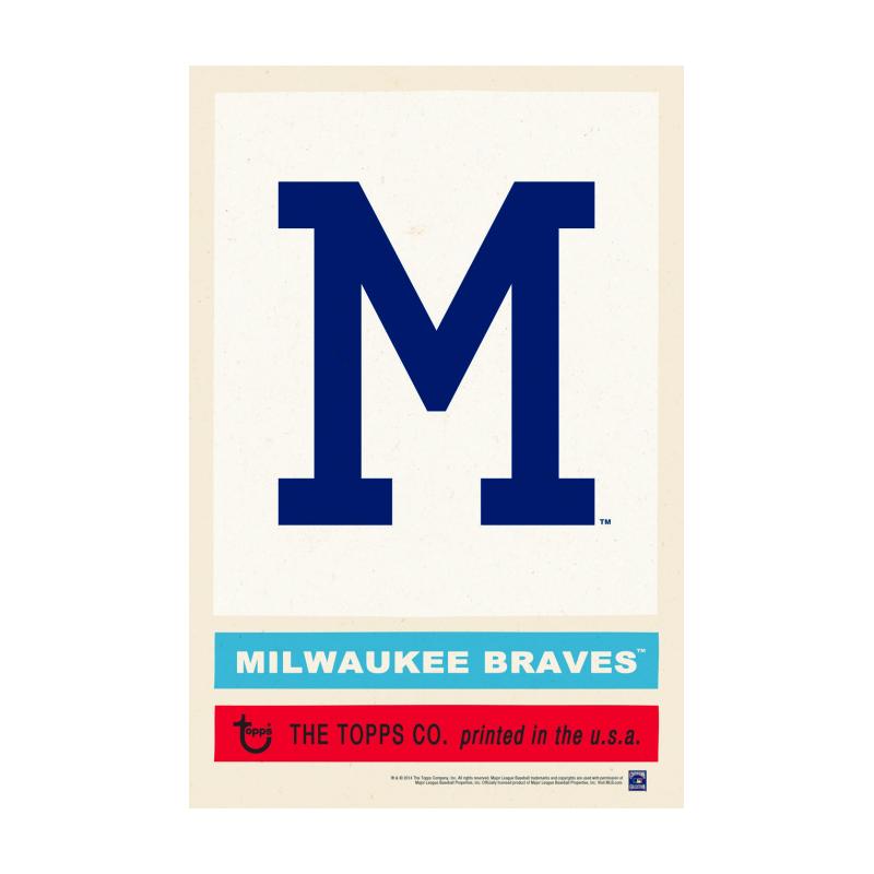 TPS019 - 12 x 18 - VINTAGE SIGN - 1957 MILWAUKEE BRAVES....Requires #/49 Medallion