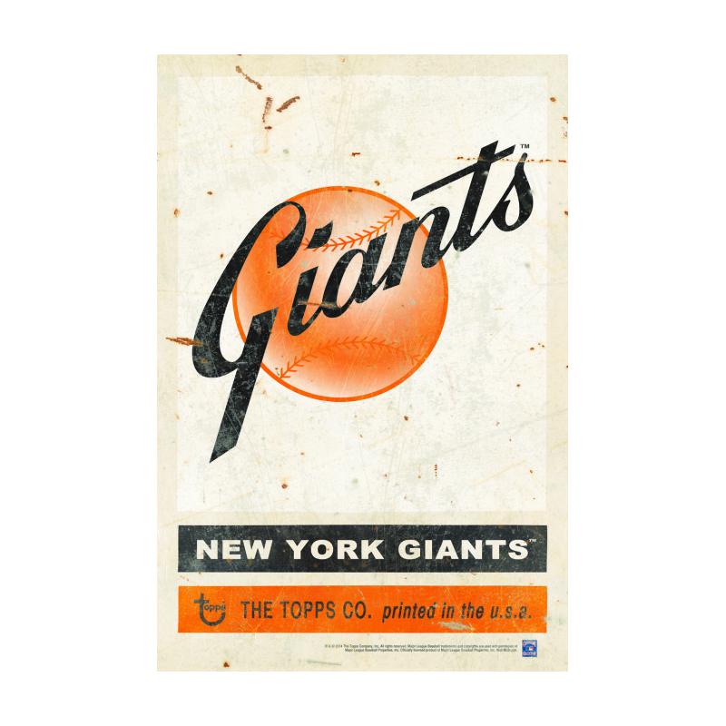 TPS024 - 12 x 18 1954 New York Giants Vintage Sign....Requires #/49 Medallion