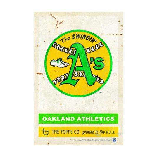 TPS027 - 12 x 18 - VINTAGE SIGN - 1973 OAKLAND ATHLETICS....Requires #/49 Medallion