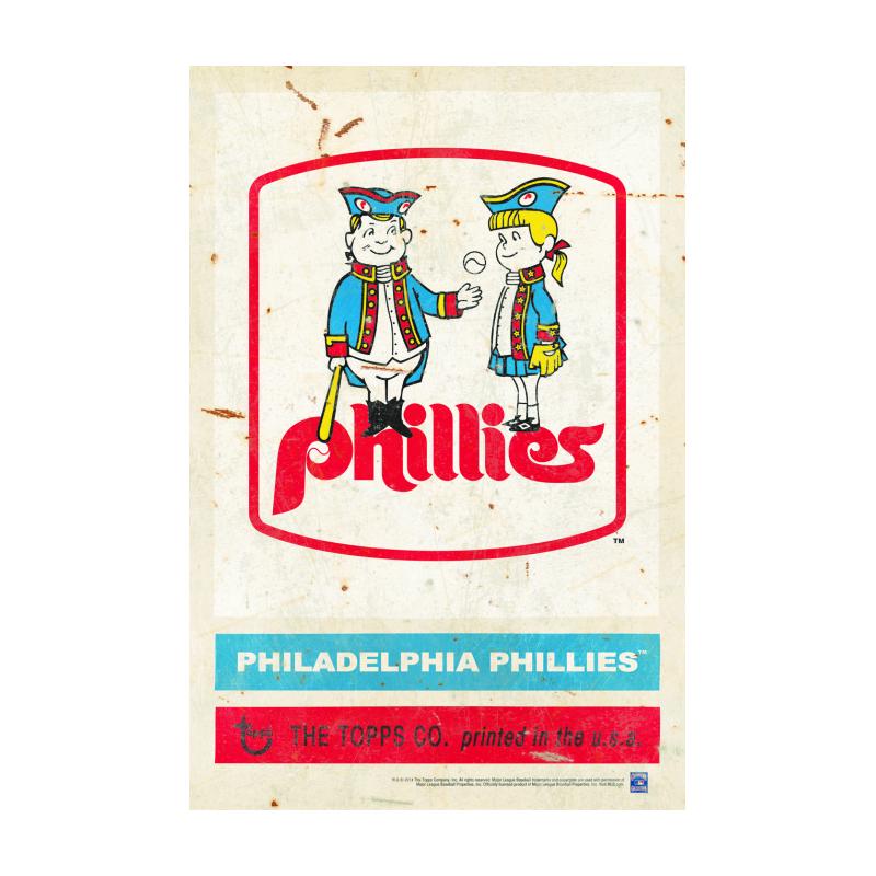 TPS028 - 12 x 18 - VINTAGE SIGN - 1980 PHILADELPHIA PHILLIES....Requires #/49 Medallion