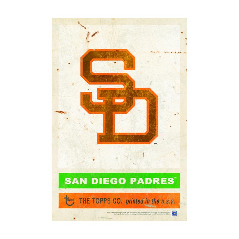 TPS030 - 12 x 18 1984 San Diego Padres Vintage Sign ....Requires #/49 Medallion