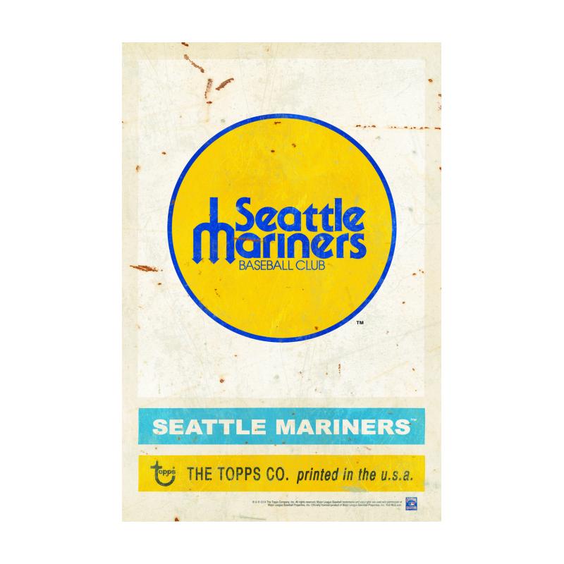 TPS032 - 12 x 18 1977 Seattle Mariners Vintage Sign ....Requires #/49 Medallion