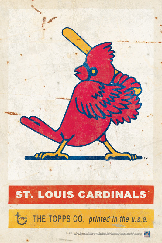 TPS034 - 12 x 18 1956 St. Louis Cardinals Vintage Sign....Requires #/49 Medallion