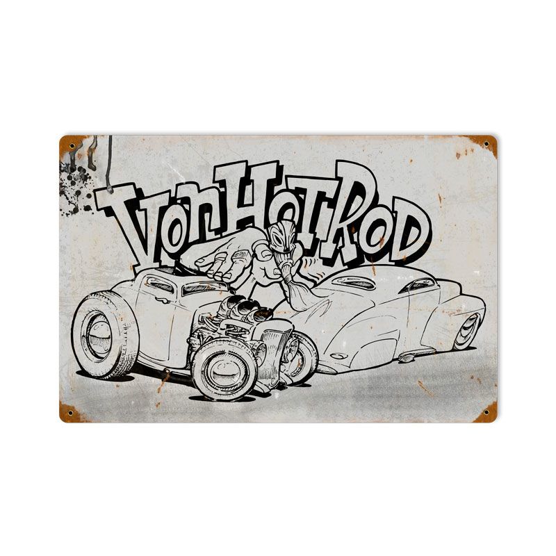 Von Hot Rod Cartoon