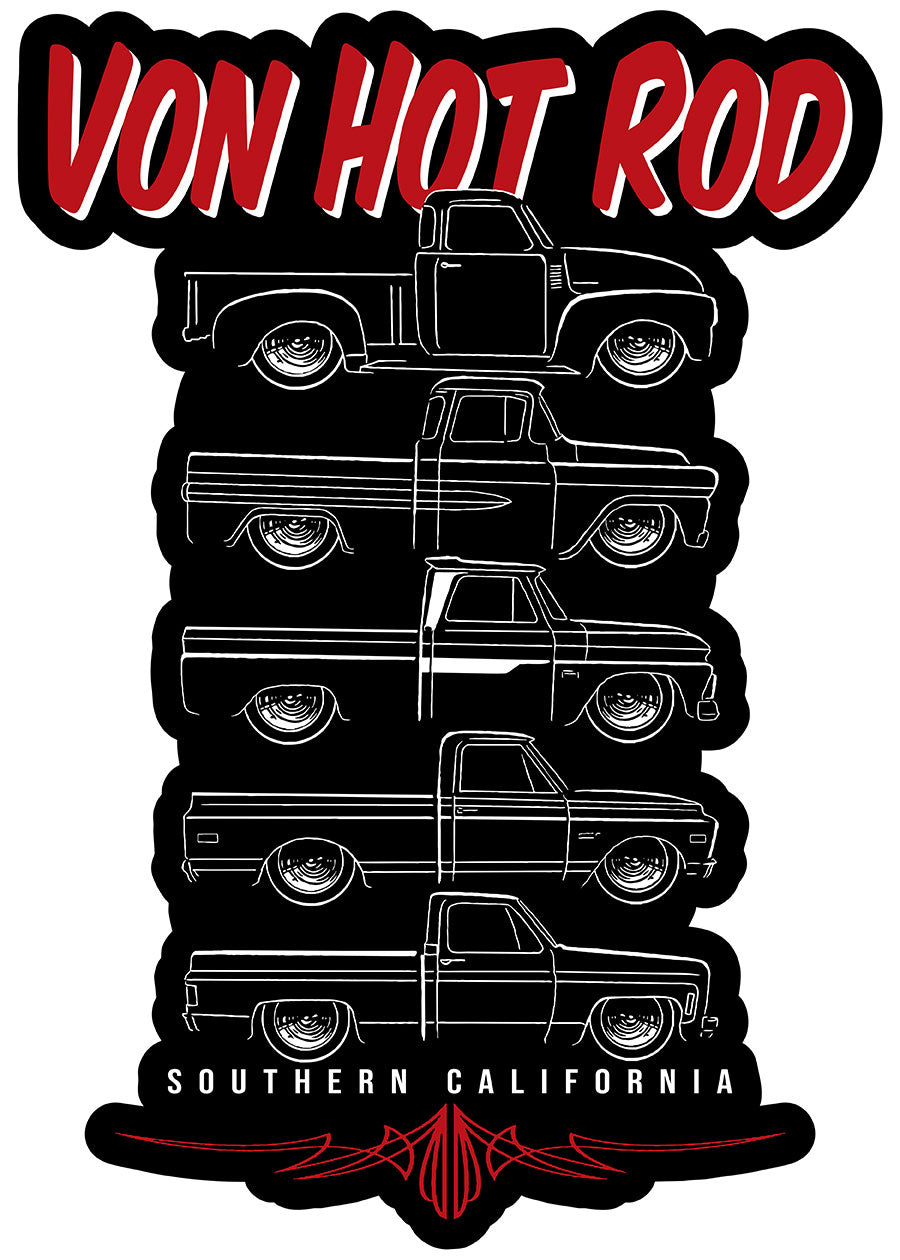 VHR087 - C-10 Sign 23a Stacked Trucks Pinstripe - PLASMA