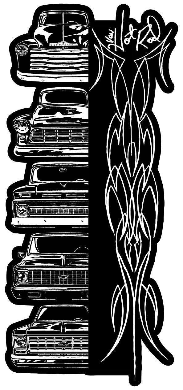 VHR088 - C-10 Sign 23a Stacked Trucks Pinstripe - PLASMA