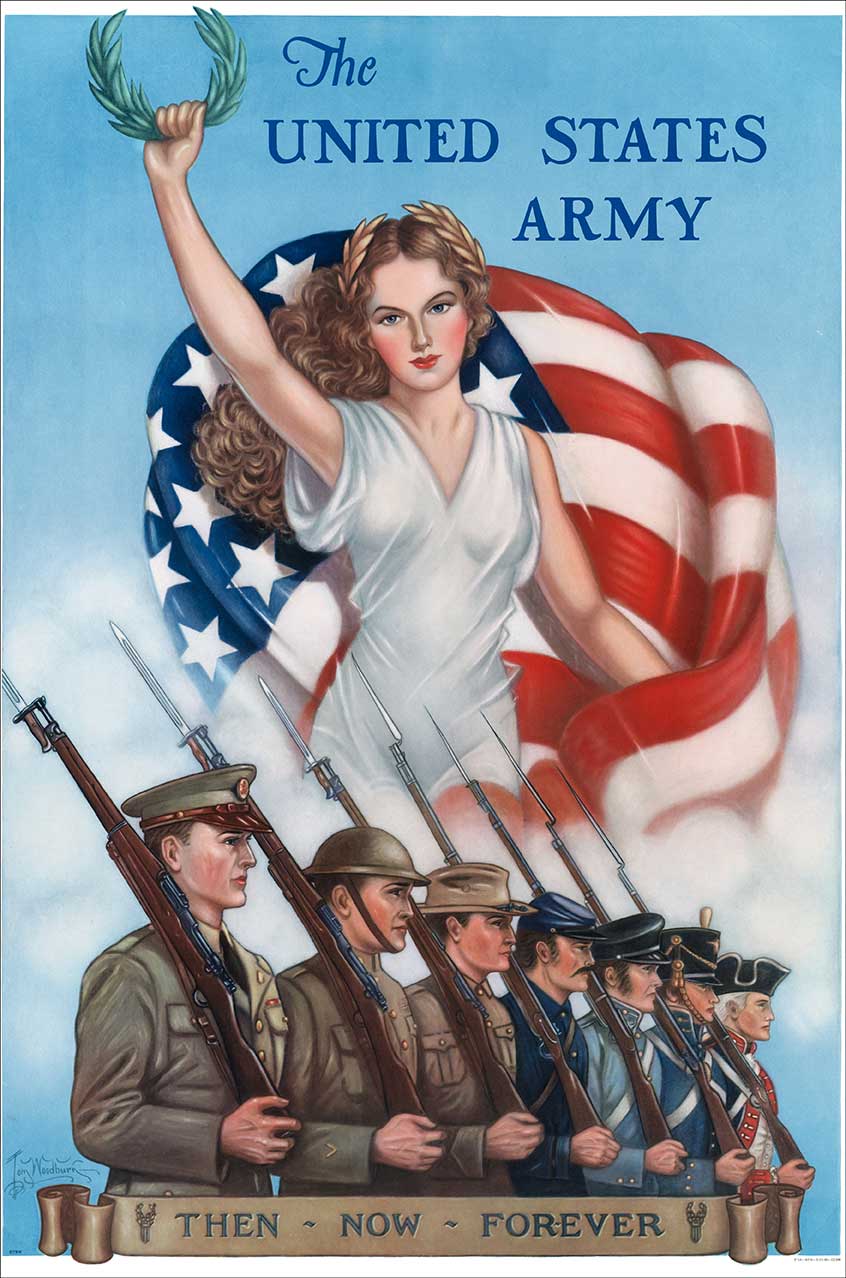 ARMY THEN NOW FOREVER Metal Sign 12in X 18in 