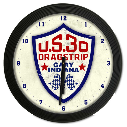 WPS026 - US 30 DRAGSTRIP Clock