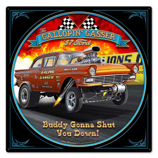 1957 Ford Gasser Vintage Sign