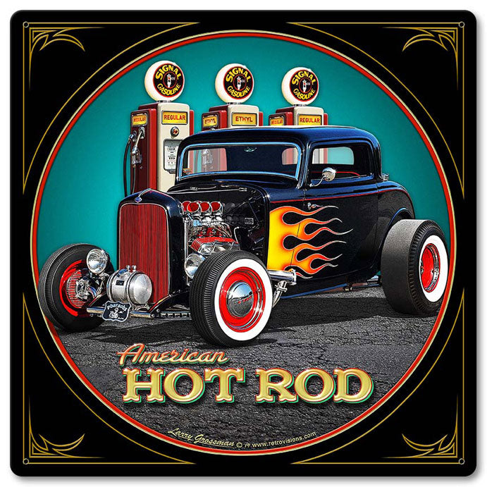 1932 Deuce Coupe Fill-up Vintage Sign