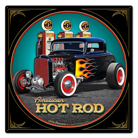 1932 Deuce Coupe Fill-up Vintage Sign
