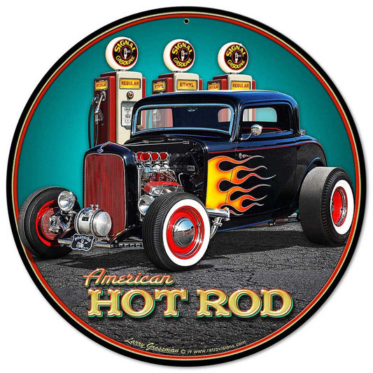1932 Deuce Coupe Fill-up Vintage Sign