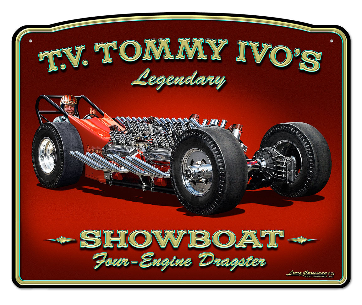 Tommy Ivo Dragster Vintage Sign
