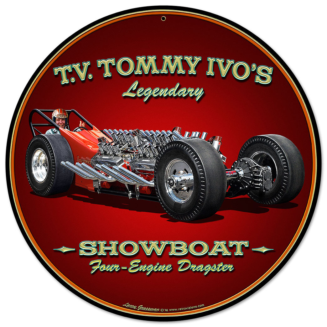 Tommy Ivo Dragster Vintage Sign