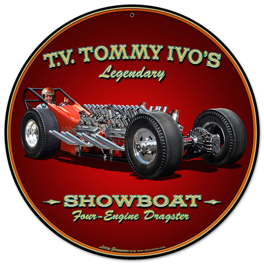 Tommy Ivo Dragster Vintage Sign