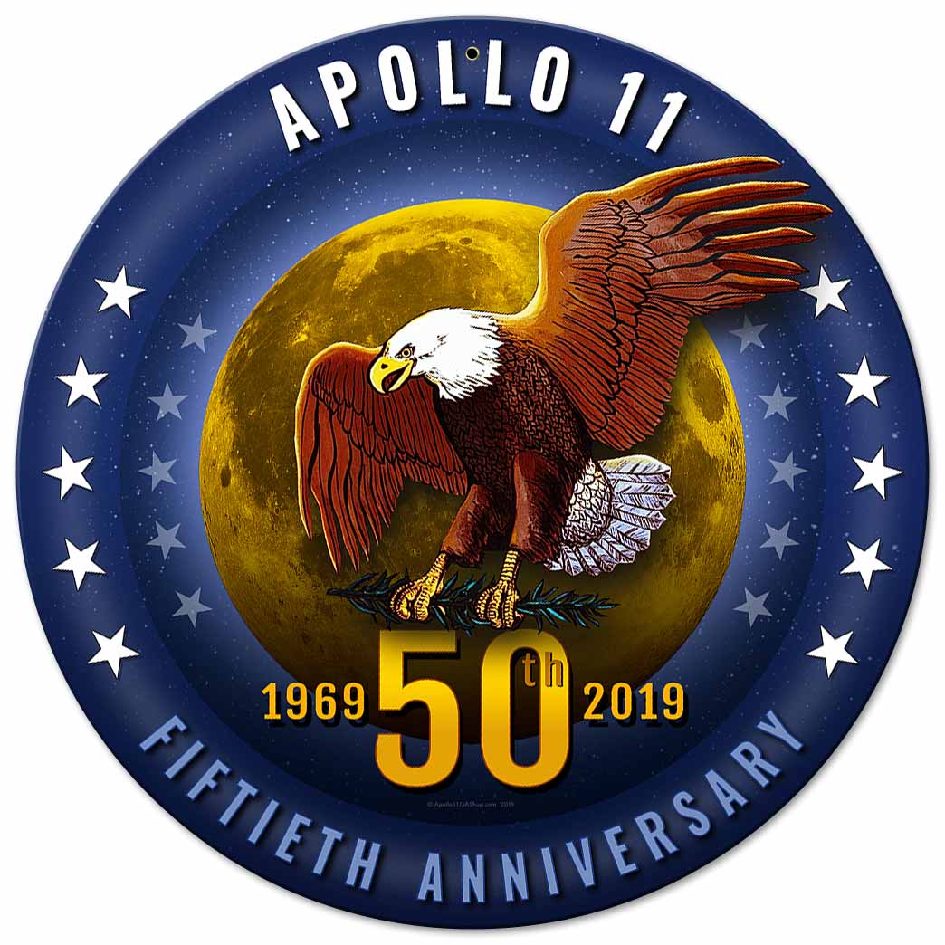 Apollo 11 50th Anniversary Starfield Metal Sign Vintage Sign