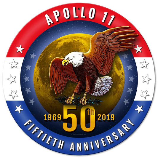 Apollo 11 50th Anniversary Patriotic Metal Sign Vintage Sign