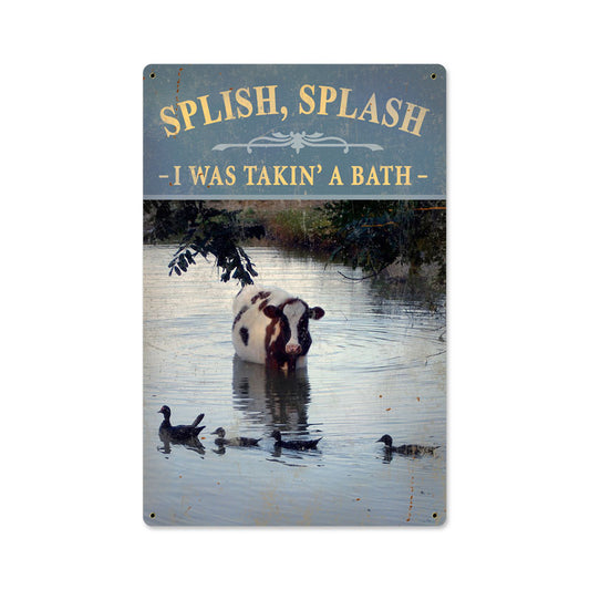 Splish Splash Vintage Sign