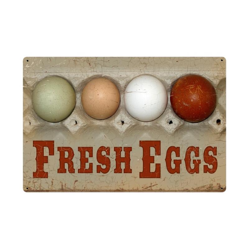 Fresh Eggs Vintage Sign