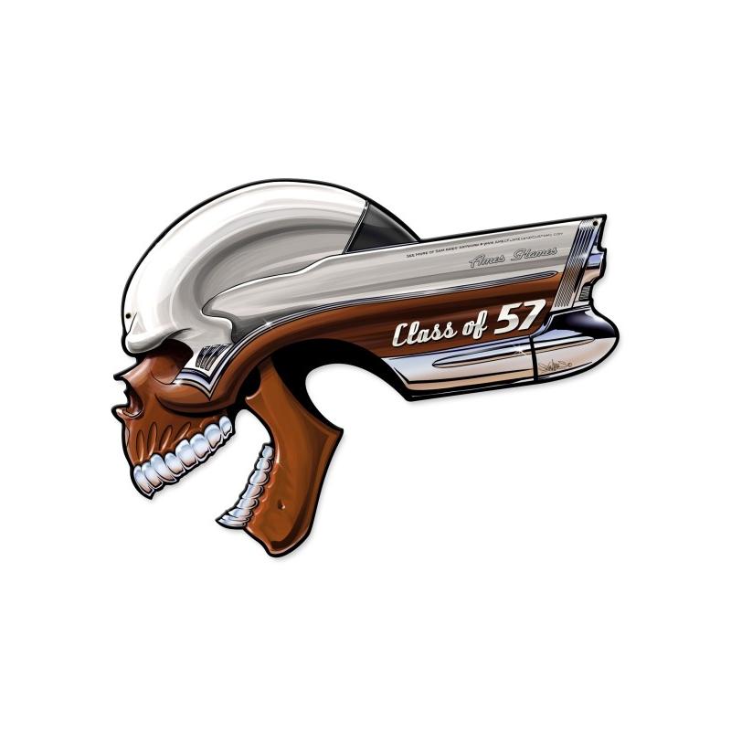 Buick Skull Class Of '57 Vintage Sign