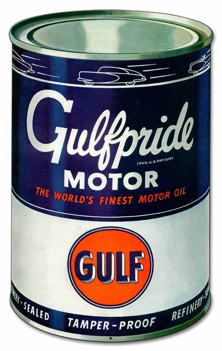 Gulf Motor Oil Vintage Sign