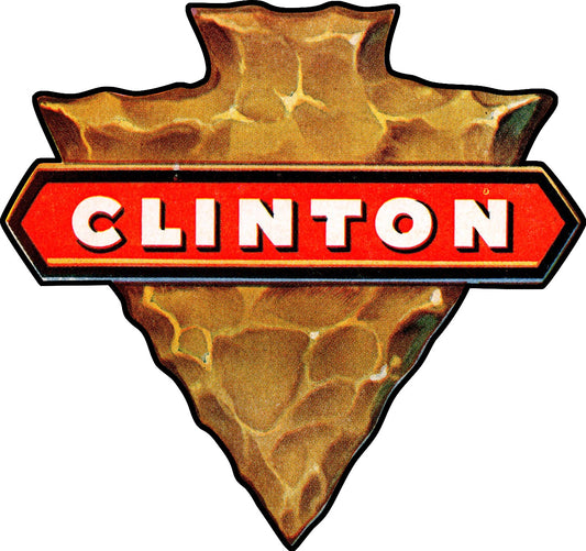 Clinton Chain Saws Vintage Sign