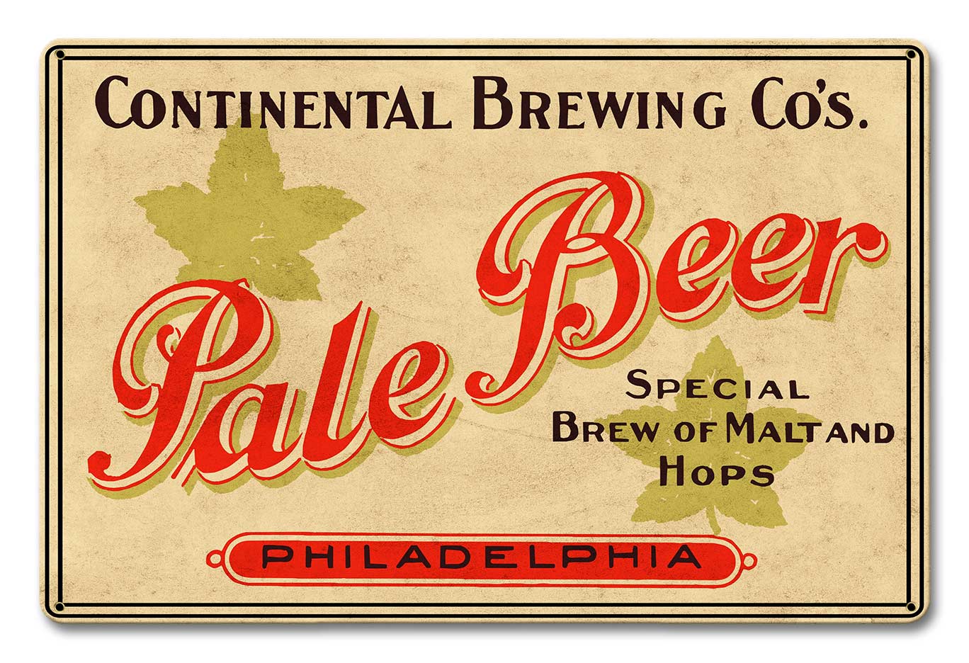 Continental Brewing Co Pale Beer