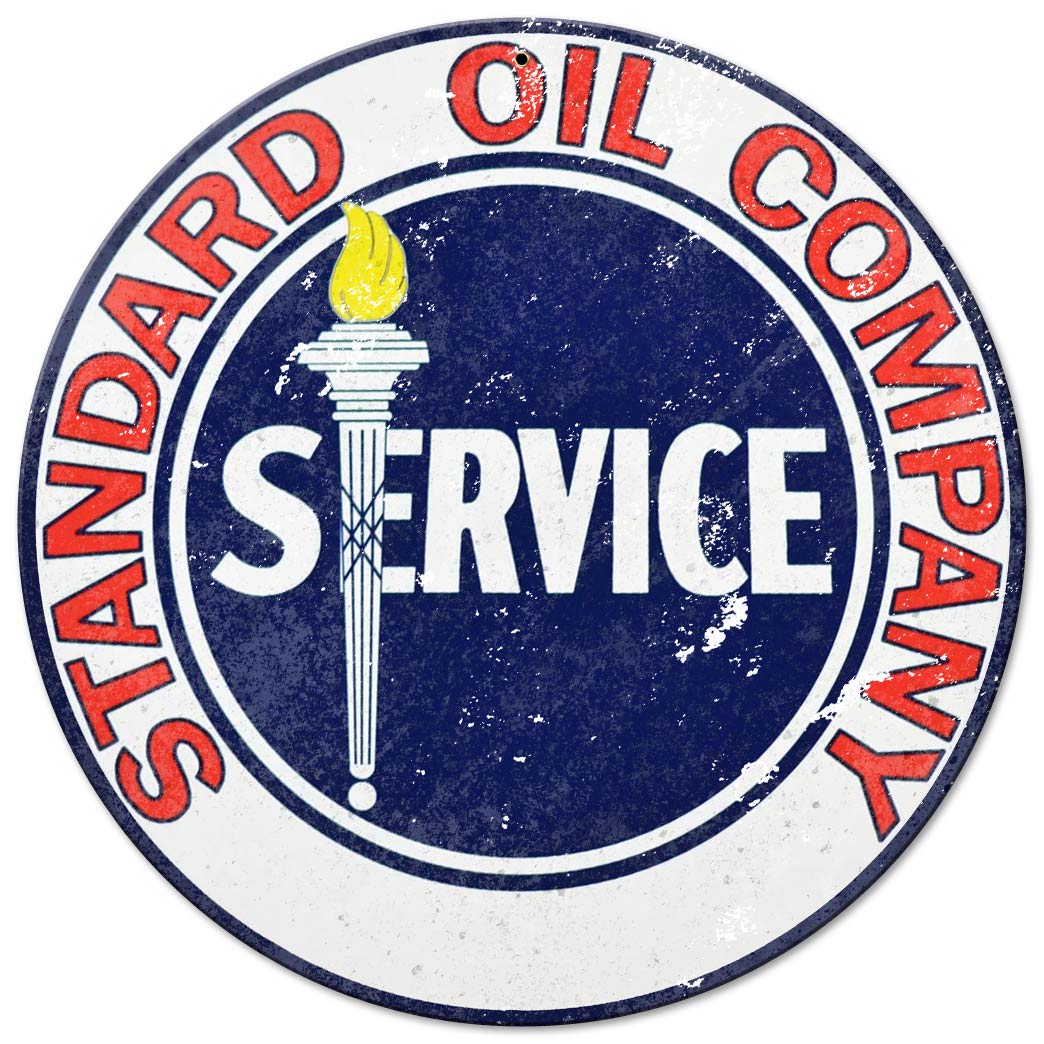 Standard Oil Service 14 x 14 Round