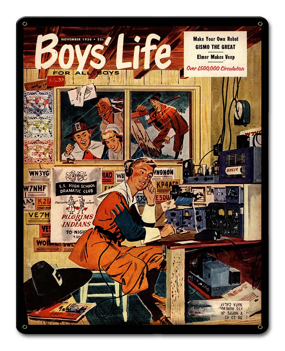 Boys Life Ham Radio 1956 12 x 15 Satin