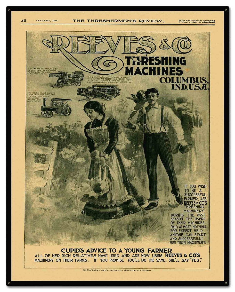 Reeves Thresherman's Review Cover 24 x 30 Custom Shape