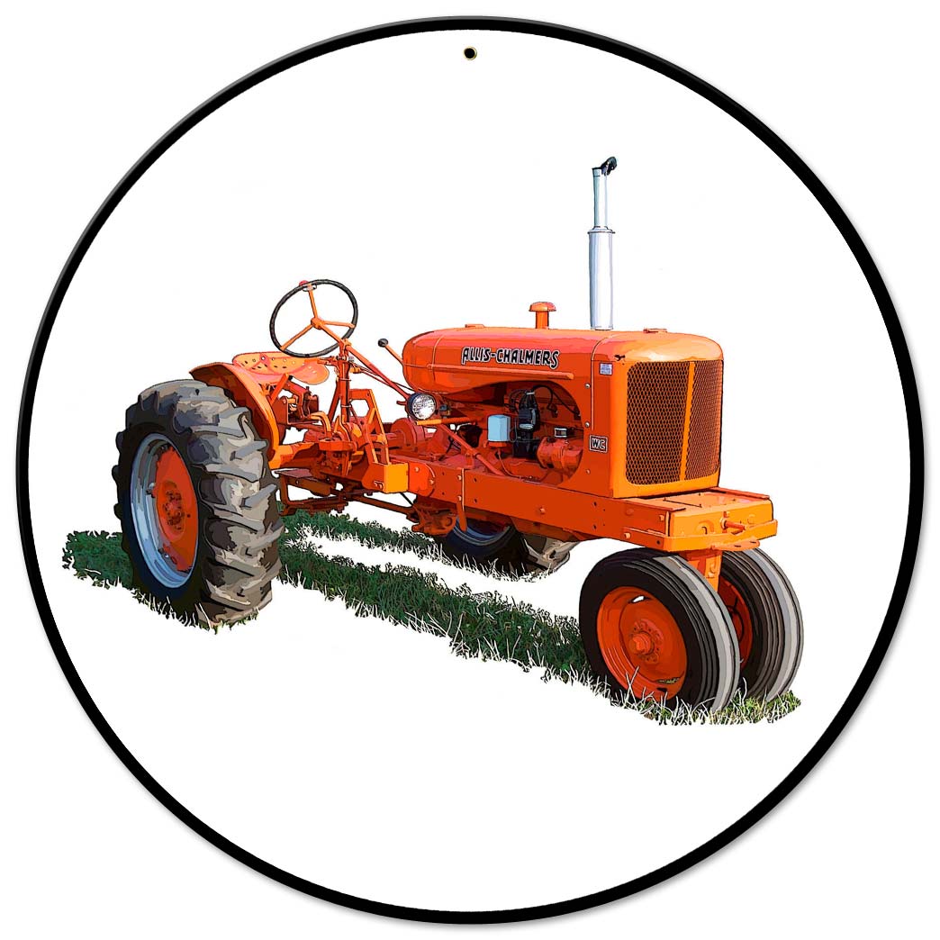 Allis Chalmers WC 14 X 14 vintage metal sign