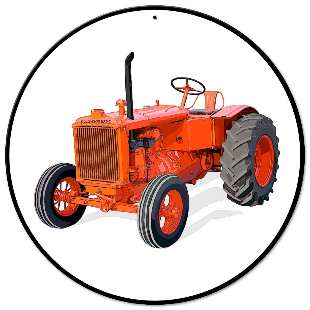 Allis Chalmers Model U 14 X 14 vintage metal sign