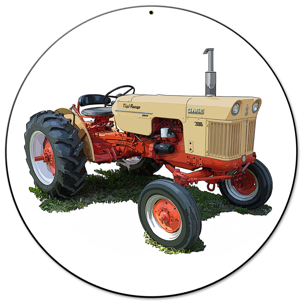 Case Tractor Model 300 14 X 14 vintage metal sign