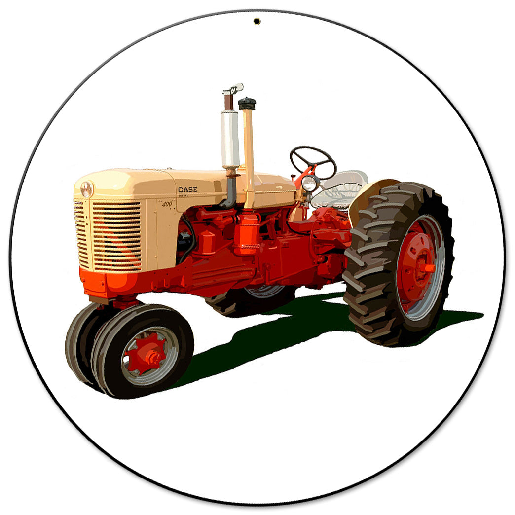 Case Tractor Model 400 14 X 14 vintage metal sign