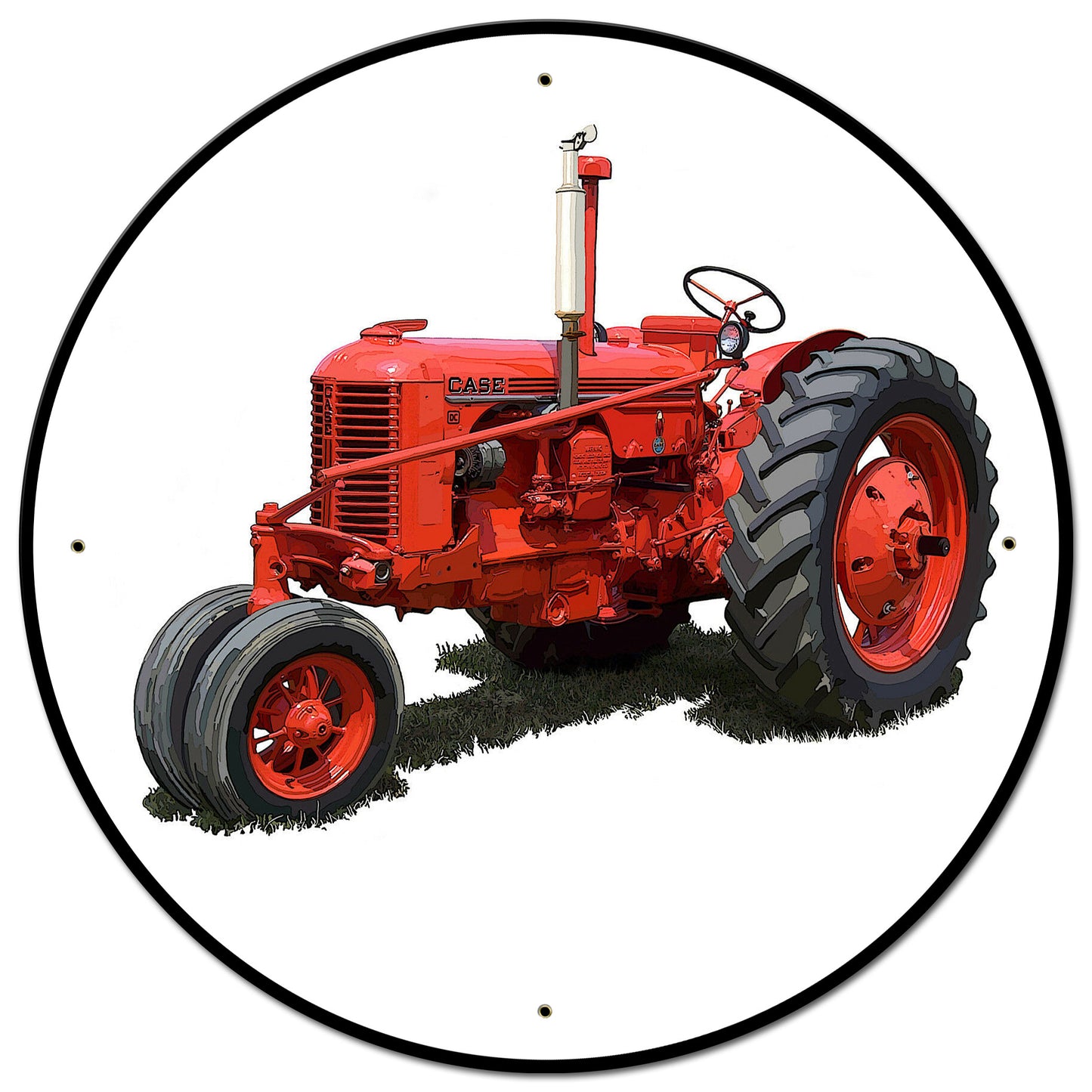 Case Tractor Model DC 28 X 28 vintage metal sign