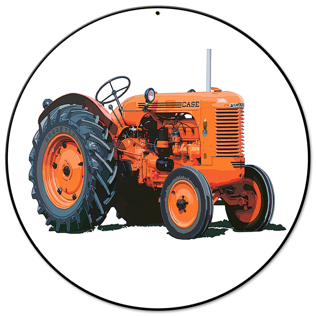 Case Tractor Model S 14 X 14 vintage metal sign