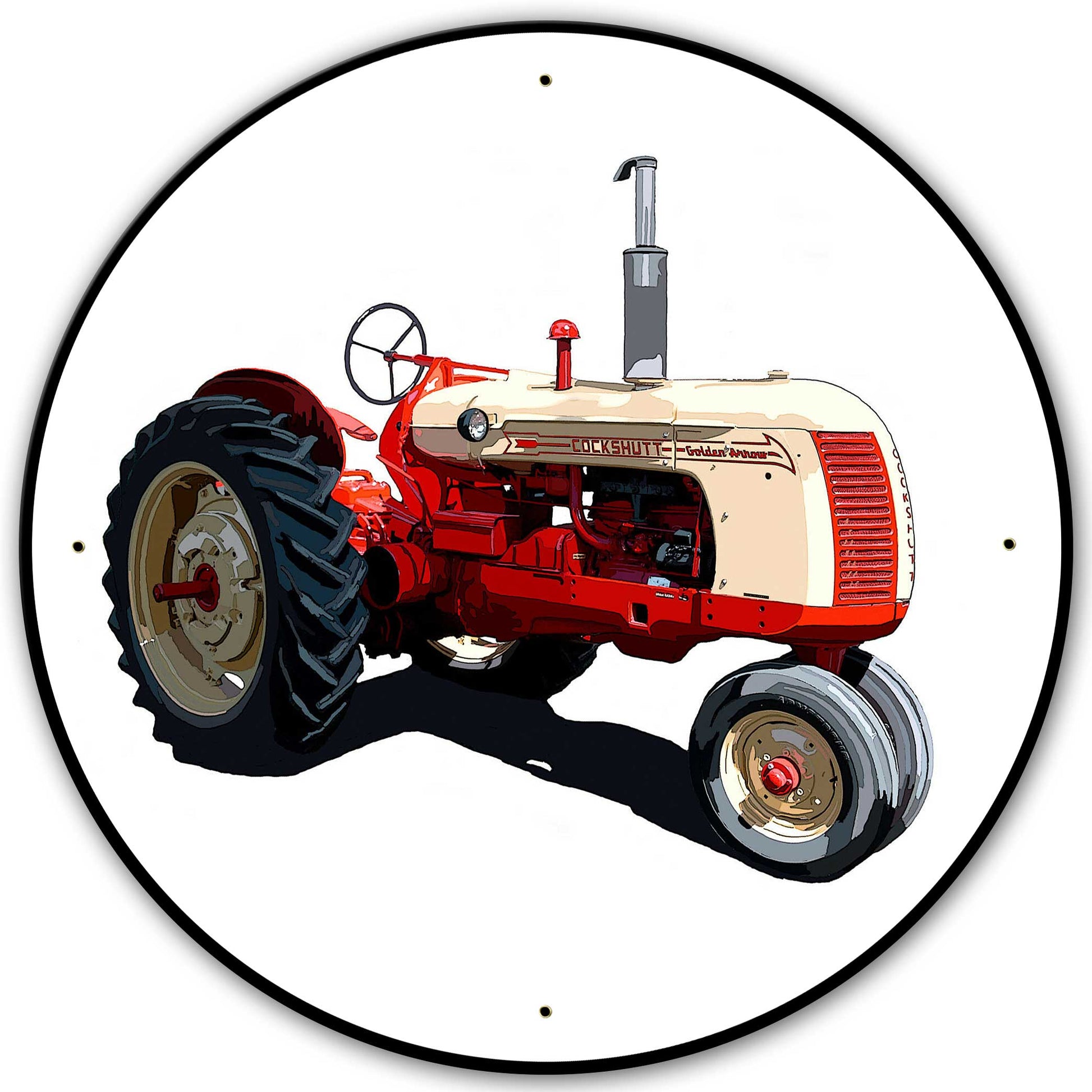 Cockshutt Golden Arrow Tractor 28 X 28 vintage metal sign