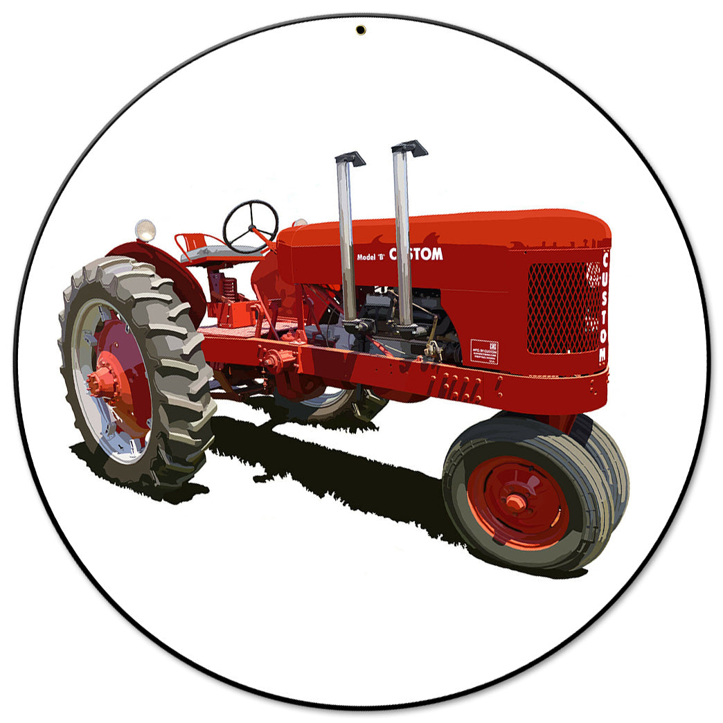 Co-op Model B Tractor 14 X 14 vintage metal sign