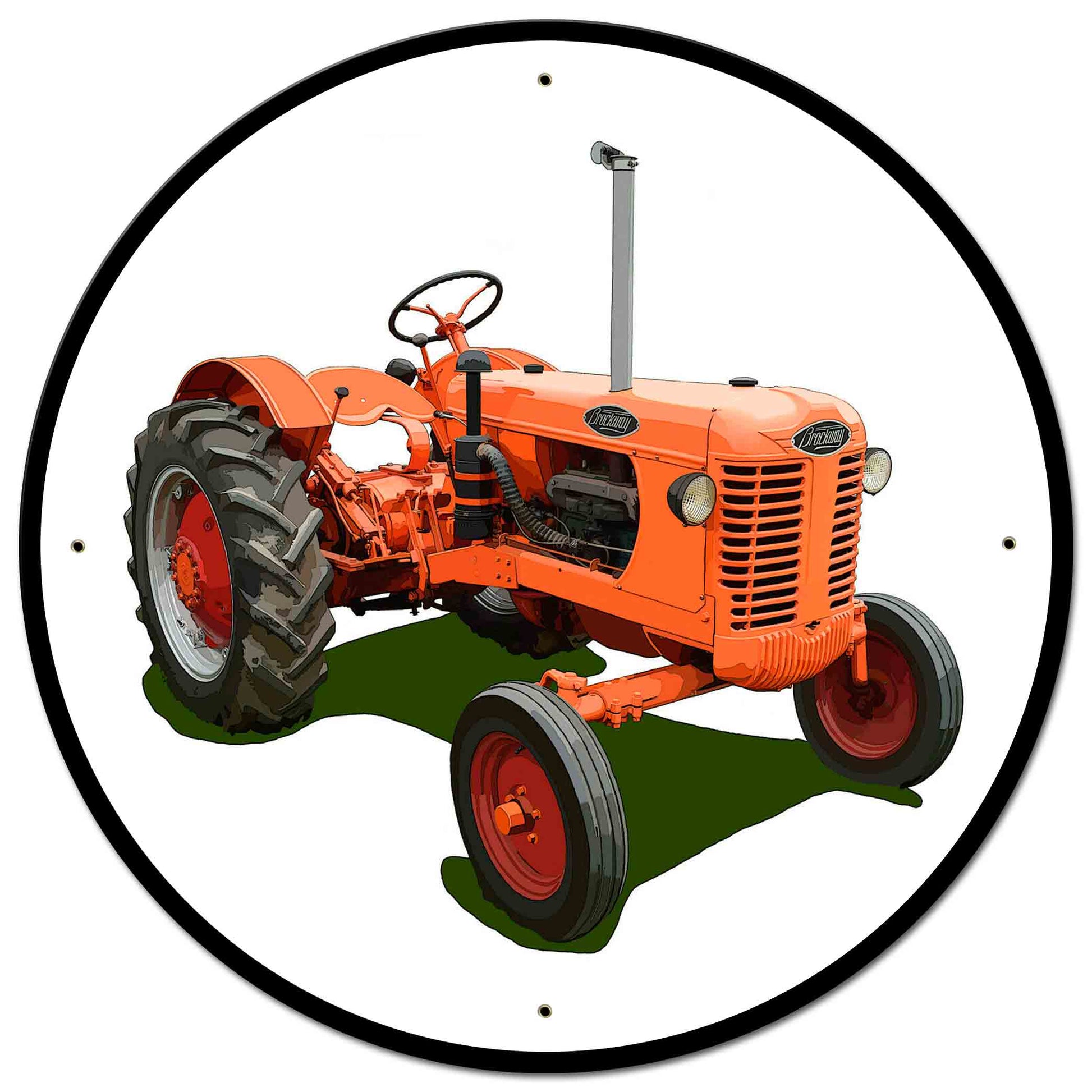 Brockway Farm Tractor 28 X 28 vintage metal sign