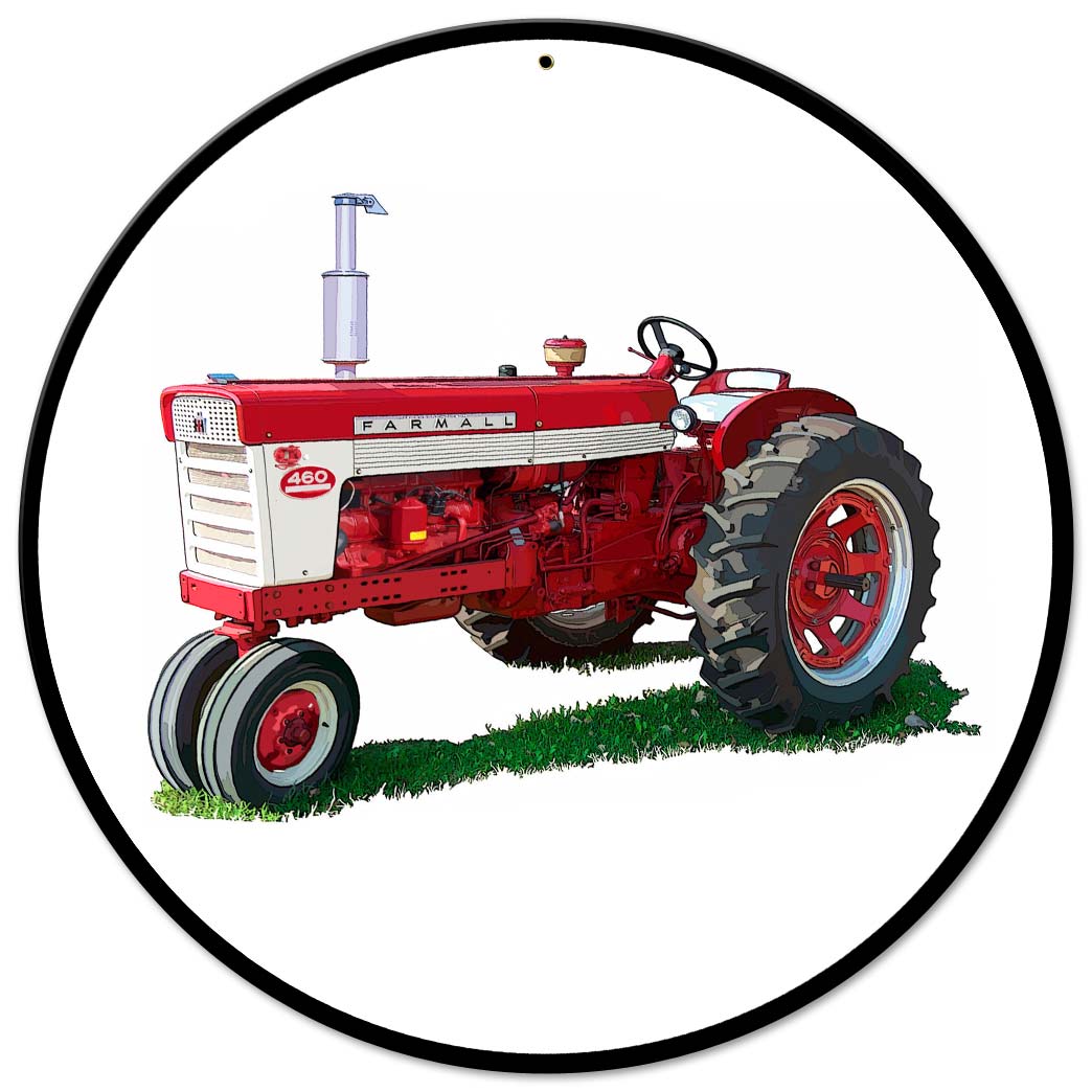 Farmall Model 460 14 X 14 vintage metal sign