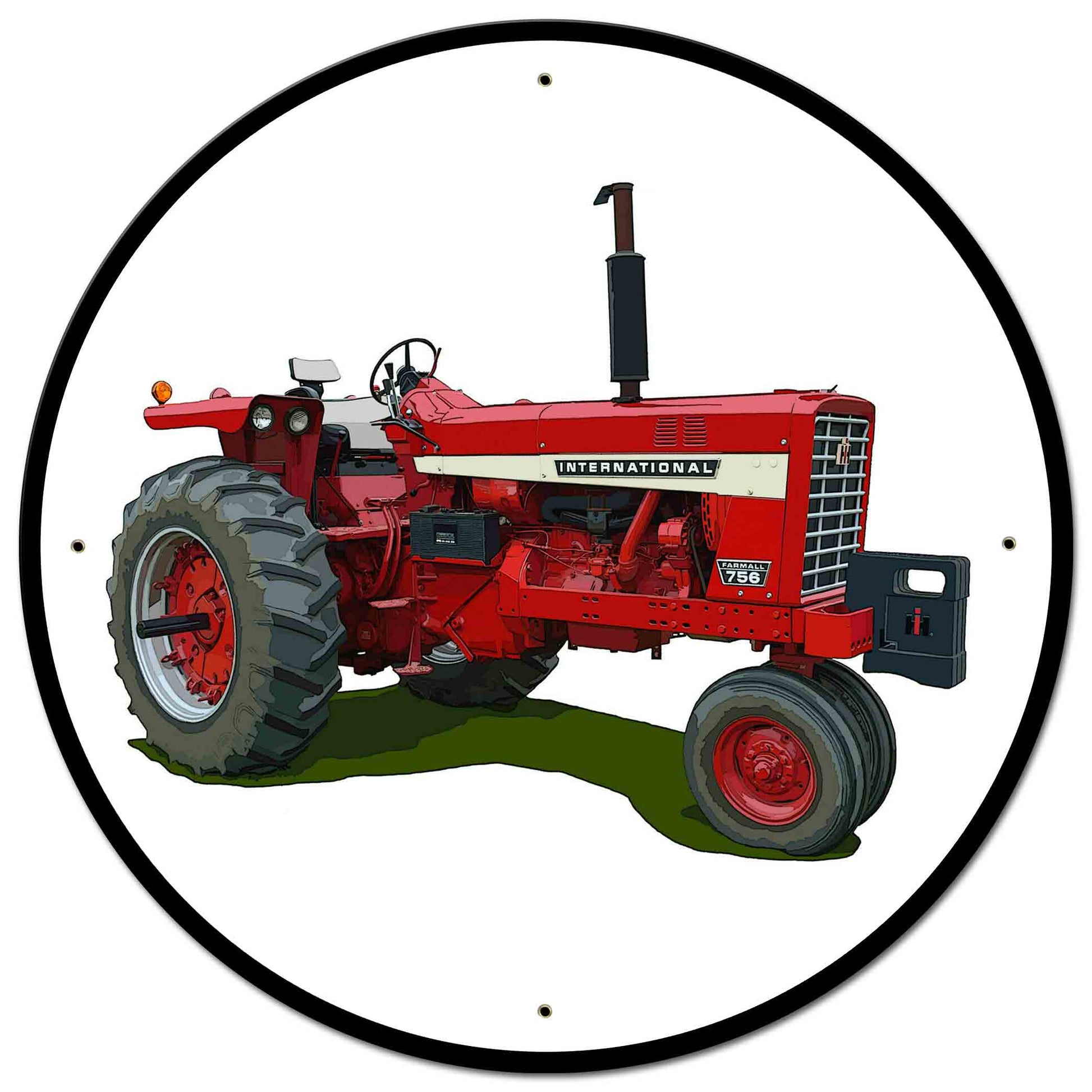 Farmall 756 28 X 28 vintage metal sign