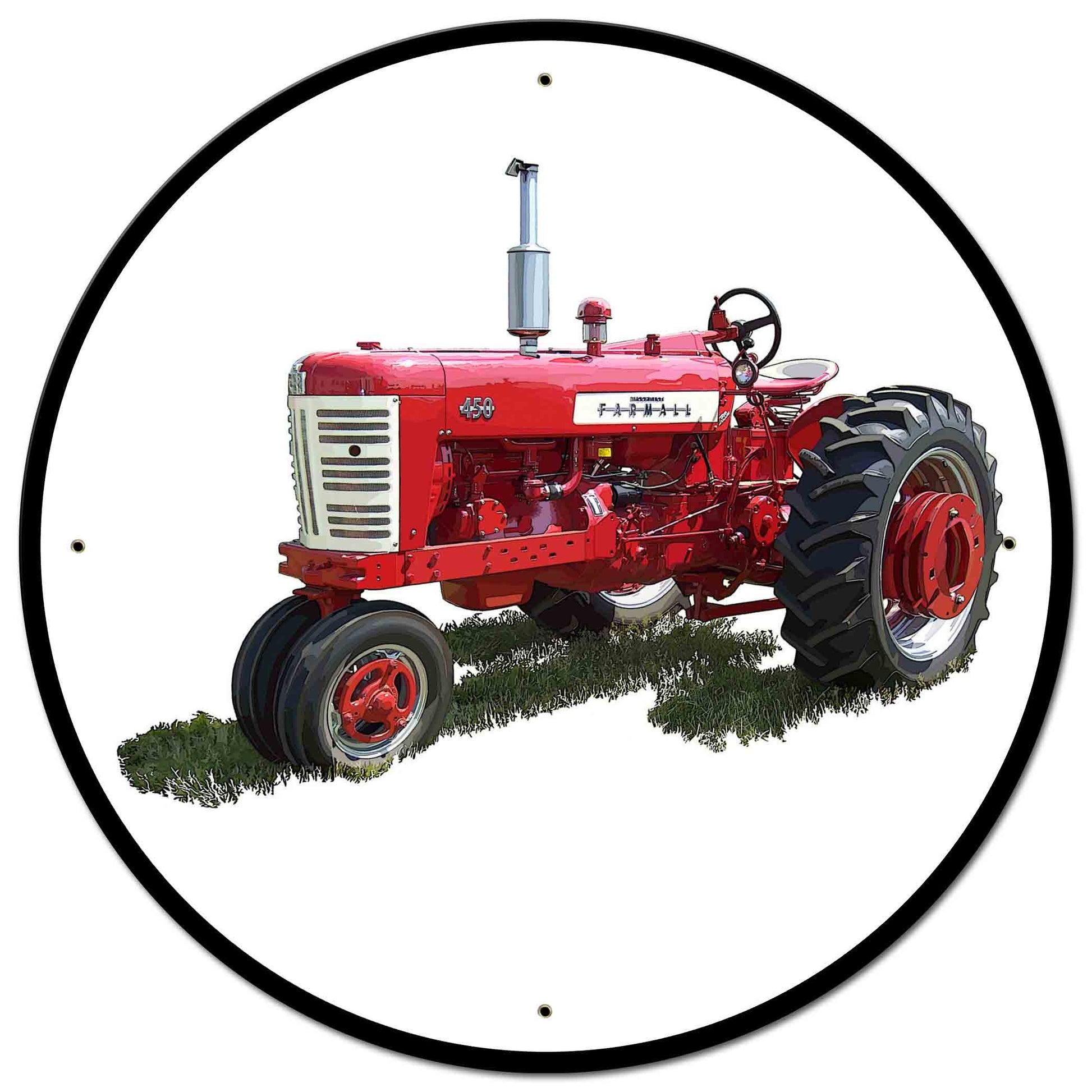 Farmall 450 28 X 28 vintage metal sign