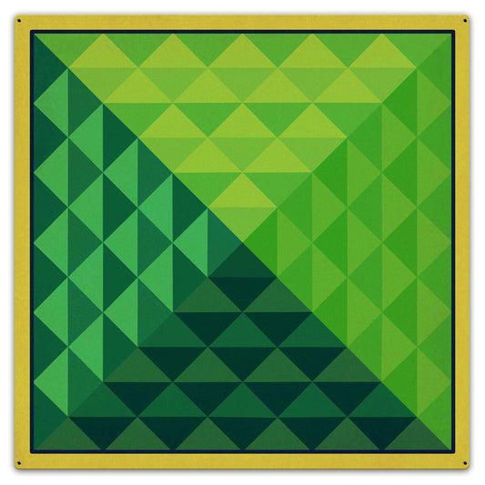 Green Pyramid Quilt