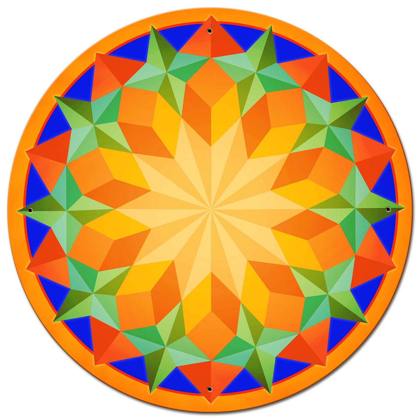 Sun Pattern 28 x 28 Round