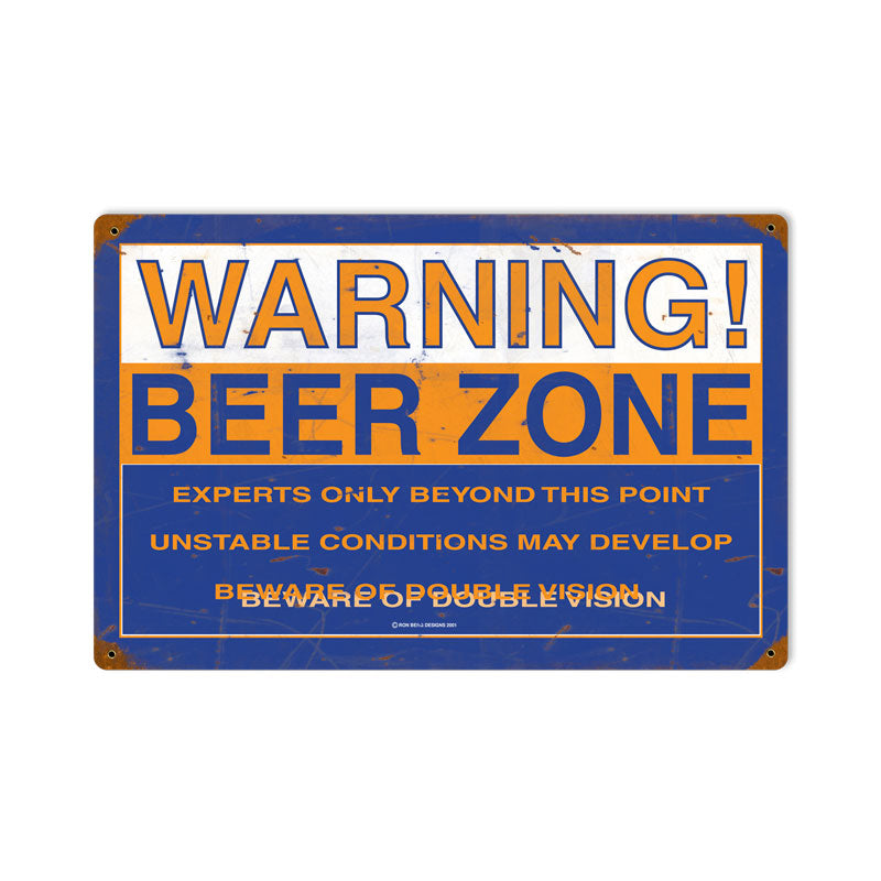 Beer Zone Vintage Sign