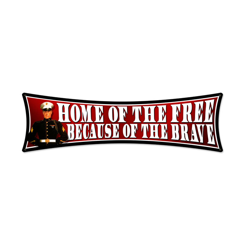 Free Brave Vintage Sign