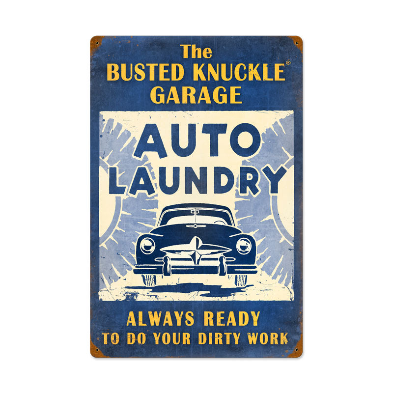 Auto Laundry Vintage Sign