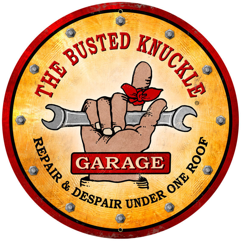 Busted Knuckle Garage Vintage Sign